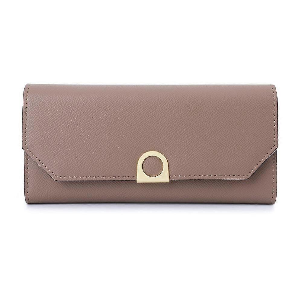 Simple Three Fold Long Women's Purse Multi Card Function Clutch Bag