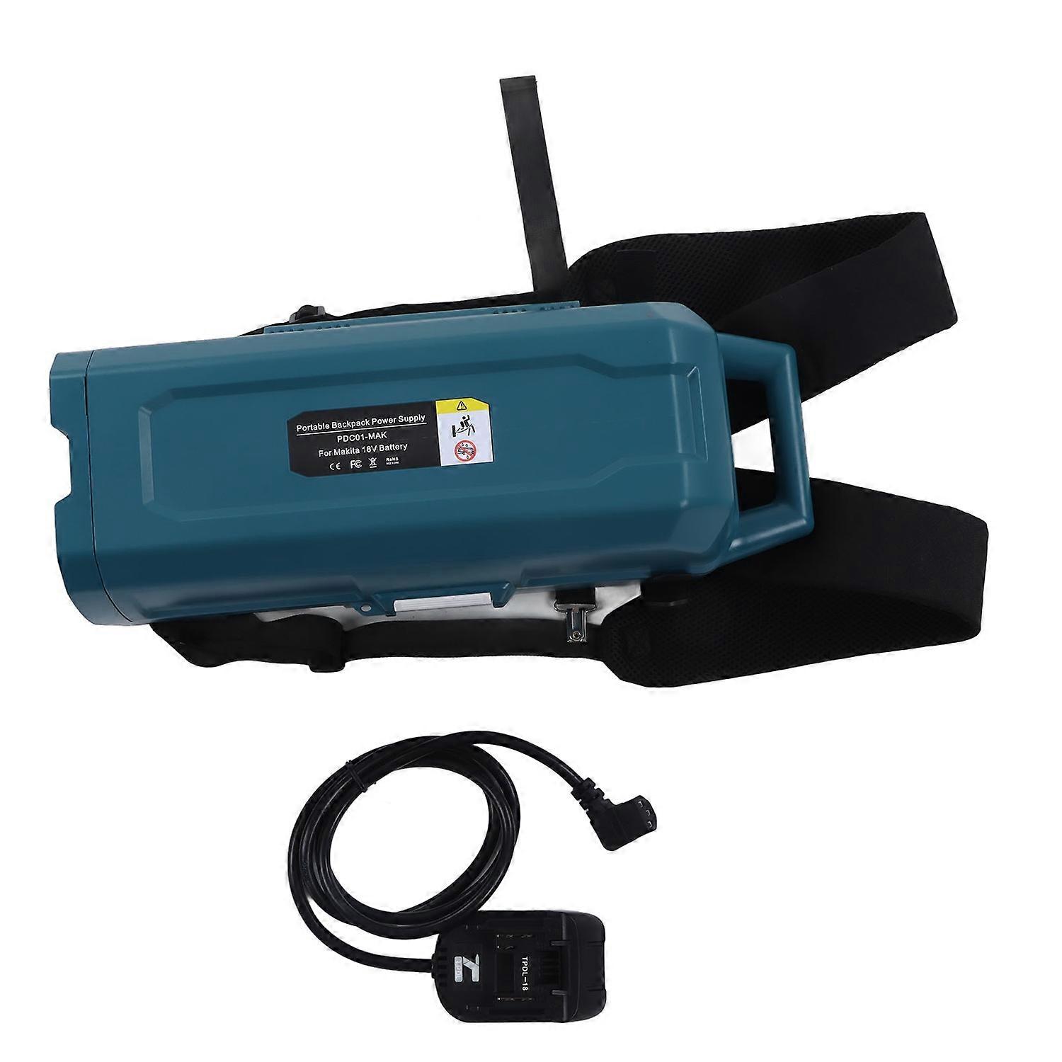 Portable Backpack Power Supply LED Cordless System Ergonomic Safety Belt Fast Charging Speed Backpac