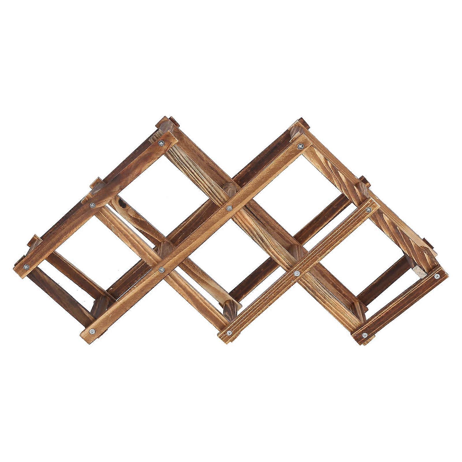 Foldable Pine Wine Rack Cabinet for Home, Hotel, or Office Use