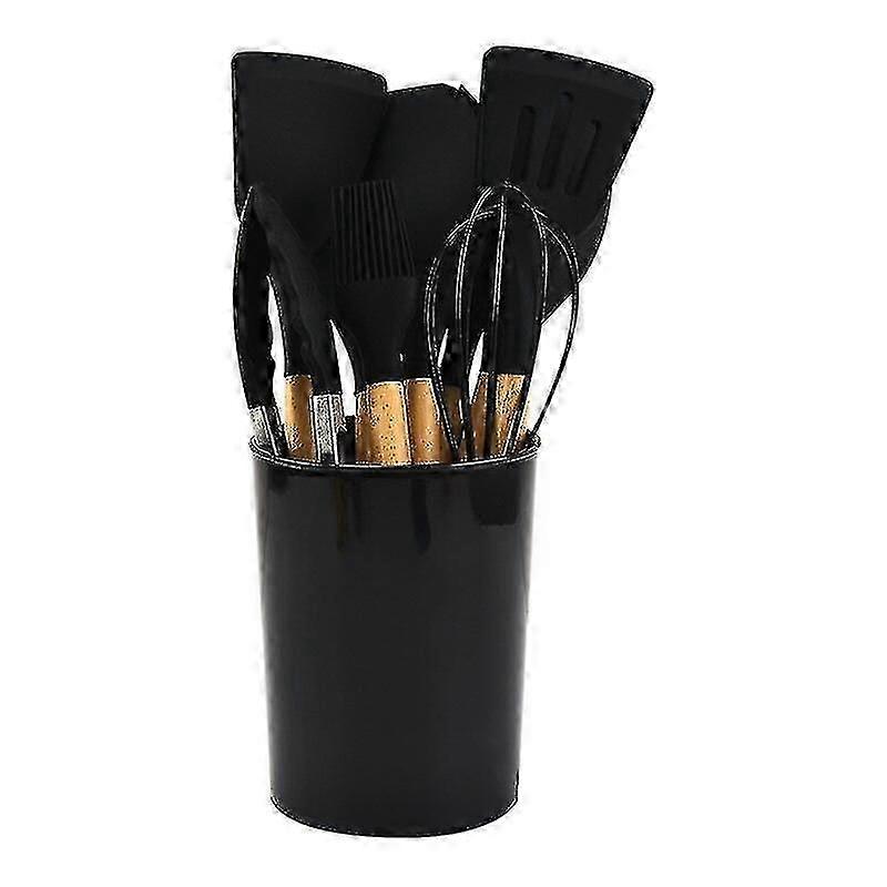 Silicone Cookware 12 Piece Set Nonstick Spatula Shovel Spoon Handle Cooking Tool Set BPA Free kitche