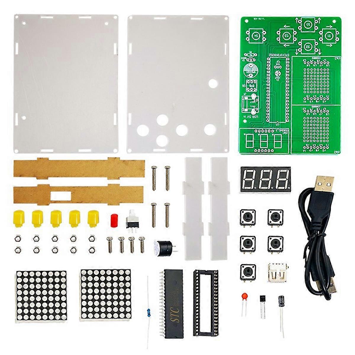 DIY Pixel Game Maker Kit Electronics DIY Soldering Project Practice Solder Learning Assembly with S