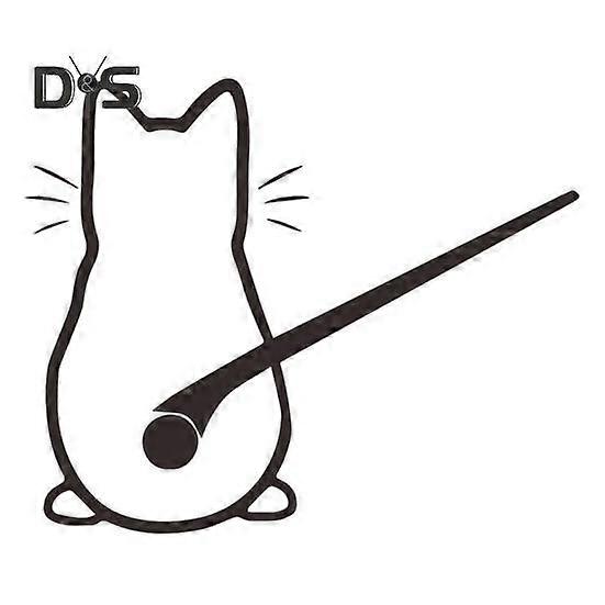 Funny Cat Car Sticker Waterproof PET Weather resistant Self adhesive Auto SUV Vehicle Rear Windshield Wiper Window Body Decoration Kitten Trim