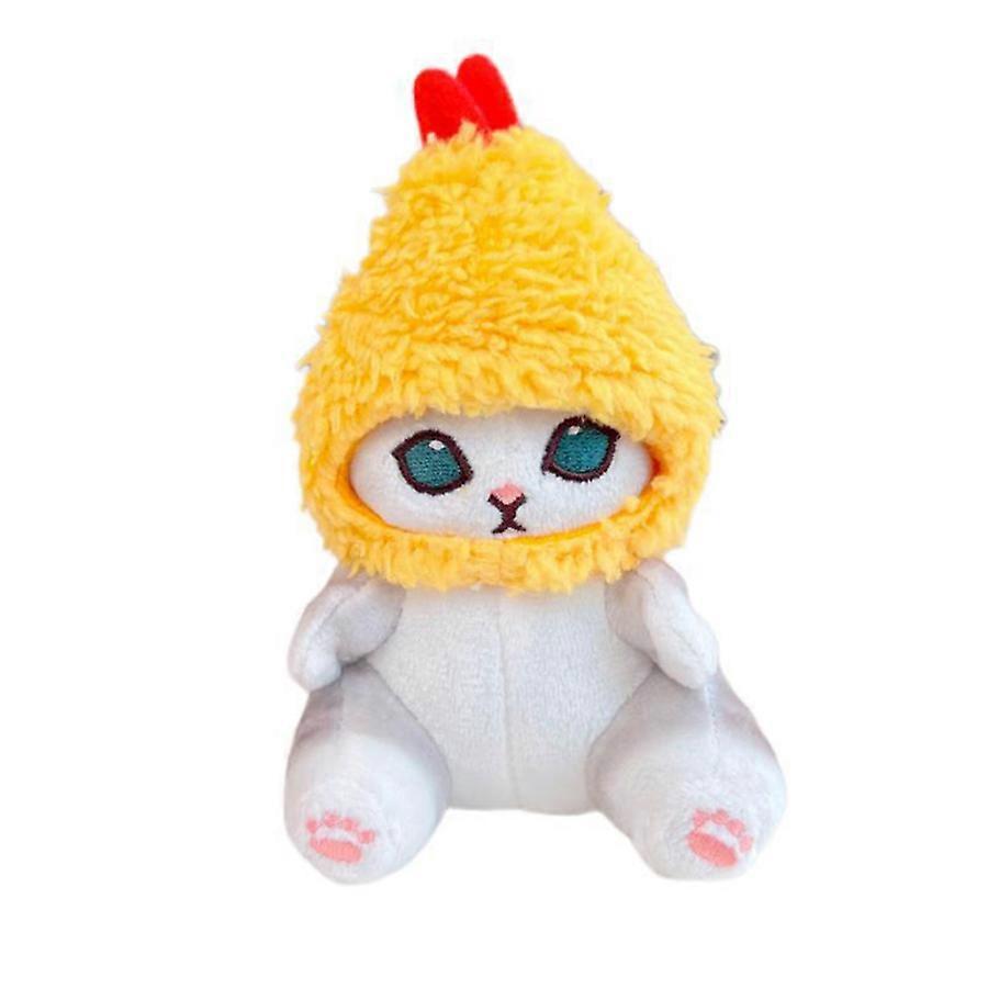13cm Tempura Fried Shrimp Cat Plush Multiple Uses