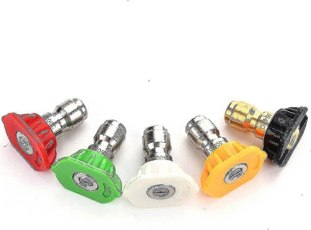 Pressure Washer Spray Nozzle Tips - 1/4 Inch, 5-pack