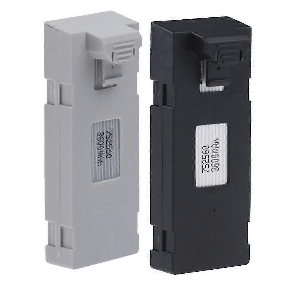 Batterie au lithium de grande capacité 3600 adaptée à la batterie de module de vol quadricoptère pliable (noir + gris)