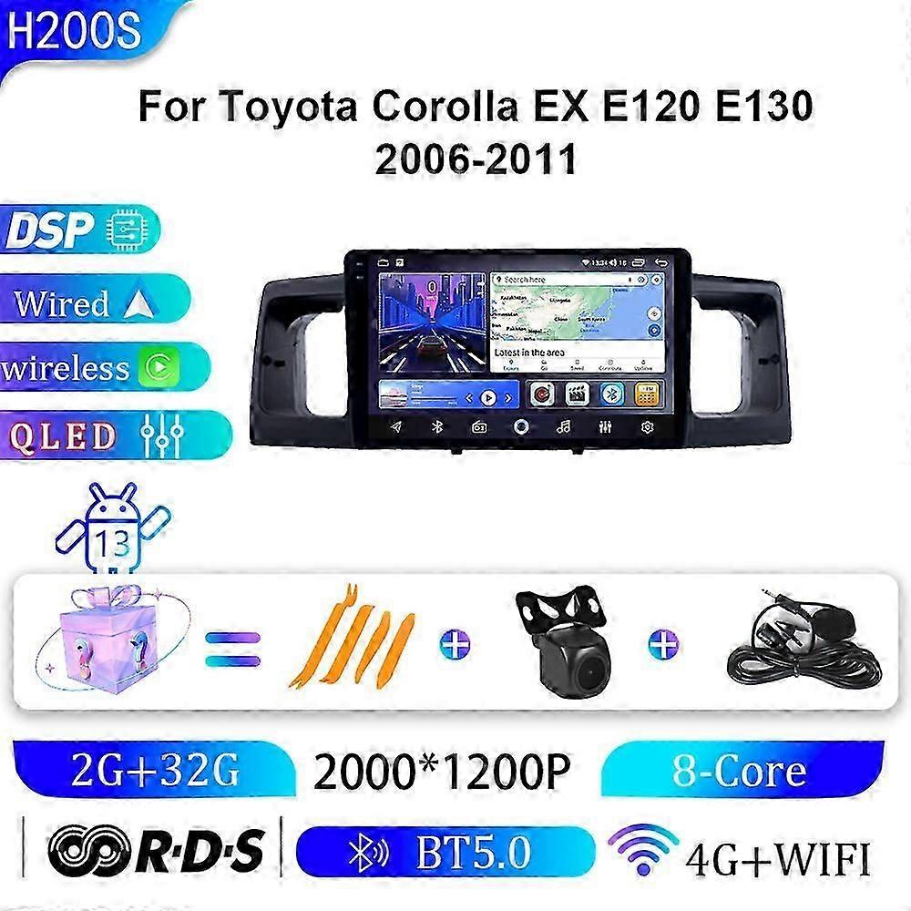 Suitable for Toyota Corolla 06-11 in car Android large screen navigator GPS navigation all-in-one machine-2K