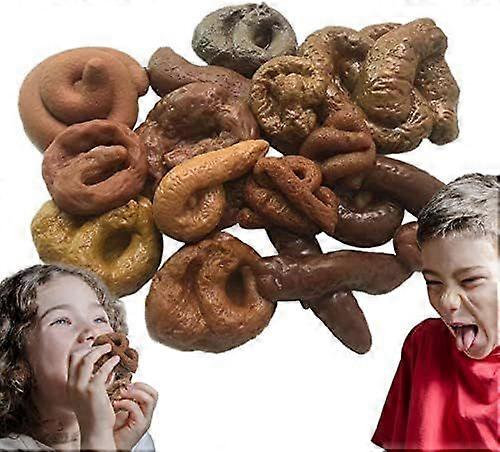 Poop Toy, Reusable Floating Artificial Poo Poo, Realistic Practical Joke Turd Toys for Halloween Party Supplies, April Fools' Day Prank Props