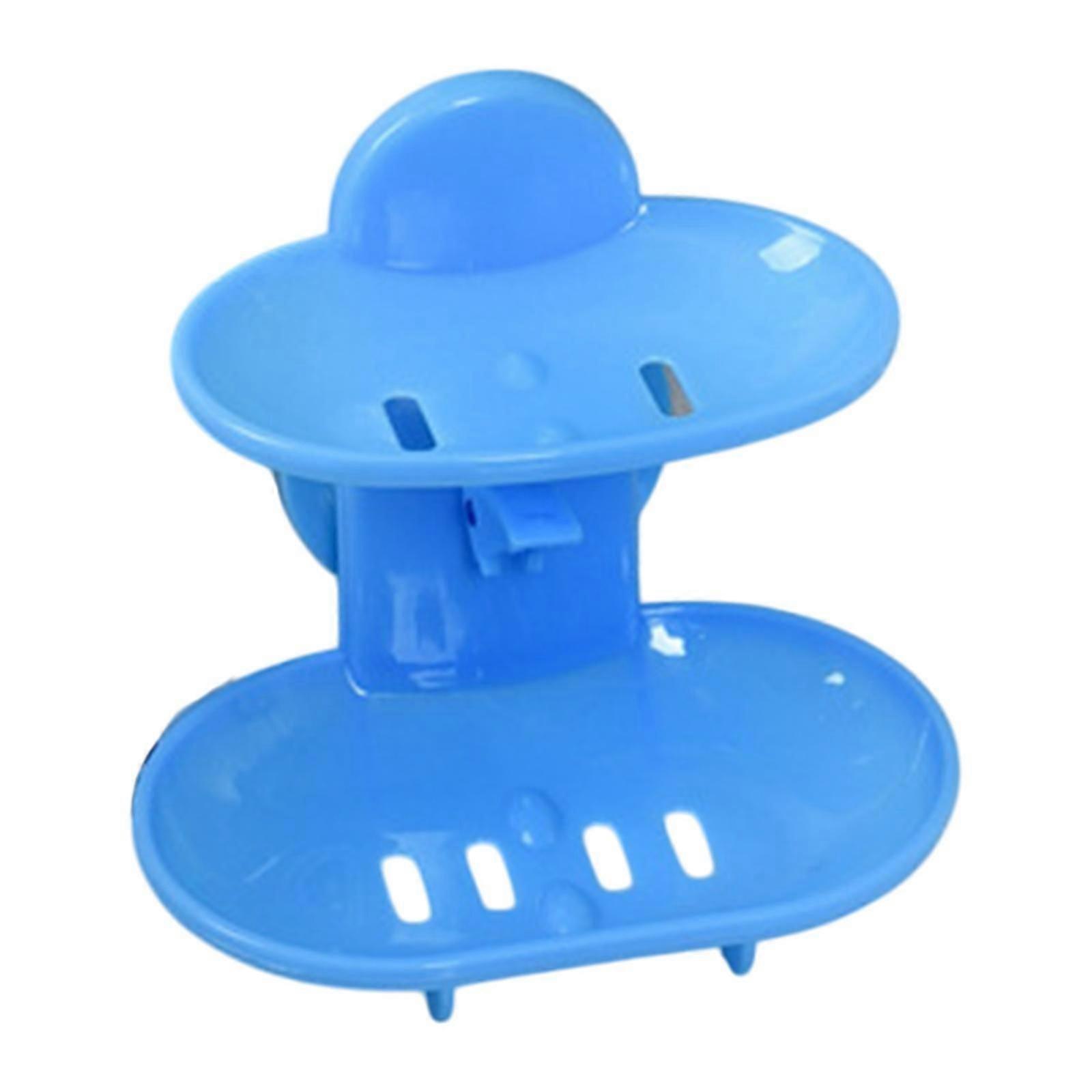 Double Layer Soap Dish Removable Soap Saver Wall Mounted for Bathtub Kitchen