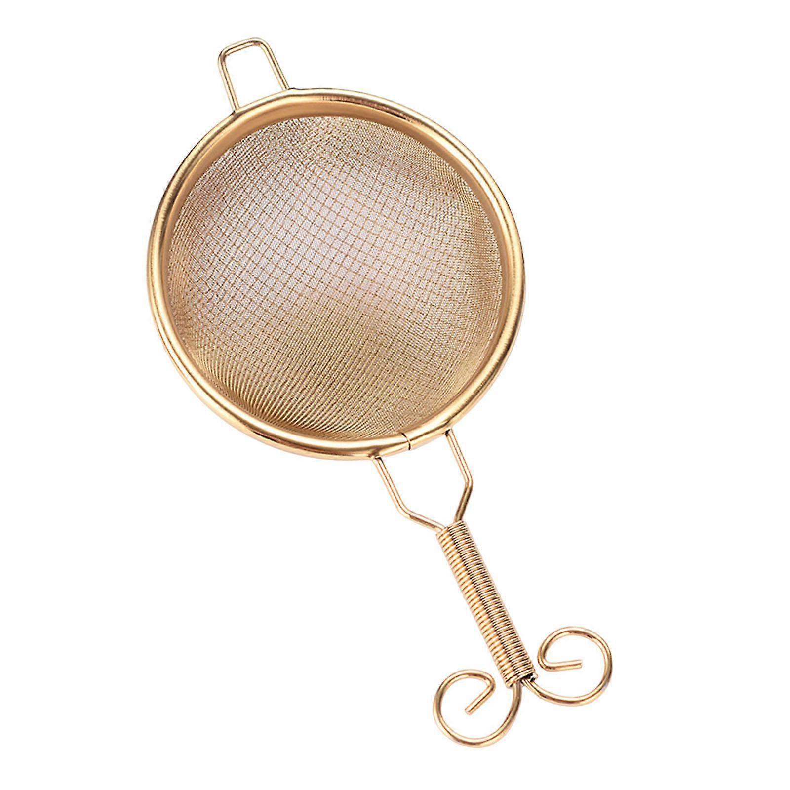 Copper Tea Strainer Handmade Tea Infuser Multifunction Sturdy Double-layer Tea