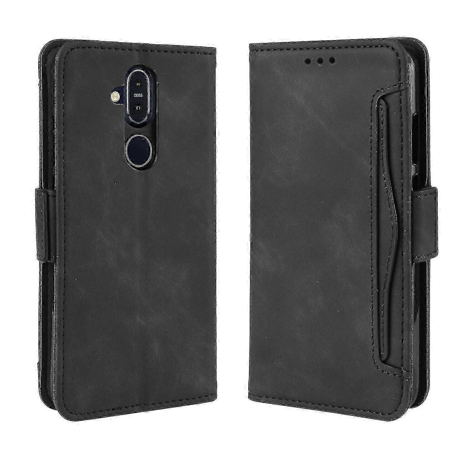 Θήκη για το Nokia 8.1 κάλυμμα ρυθμιζόμενο αποσπώμενη κάρτα κάτοχος μαγνητικό κλείσιμο δερμάτινη θήκη πορτοφολιού
