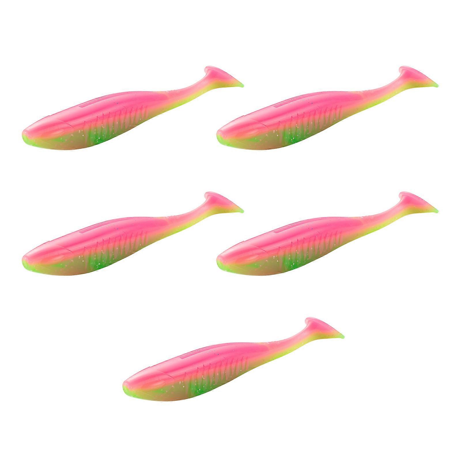 5Pcs 10cm Paddle Tail Swimbaits Weiche Angelköder für Forelle Zander Künstliche Köder Angelköder Schwimmköder