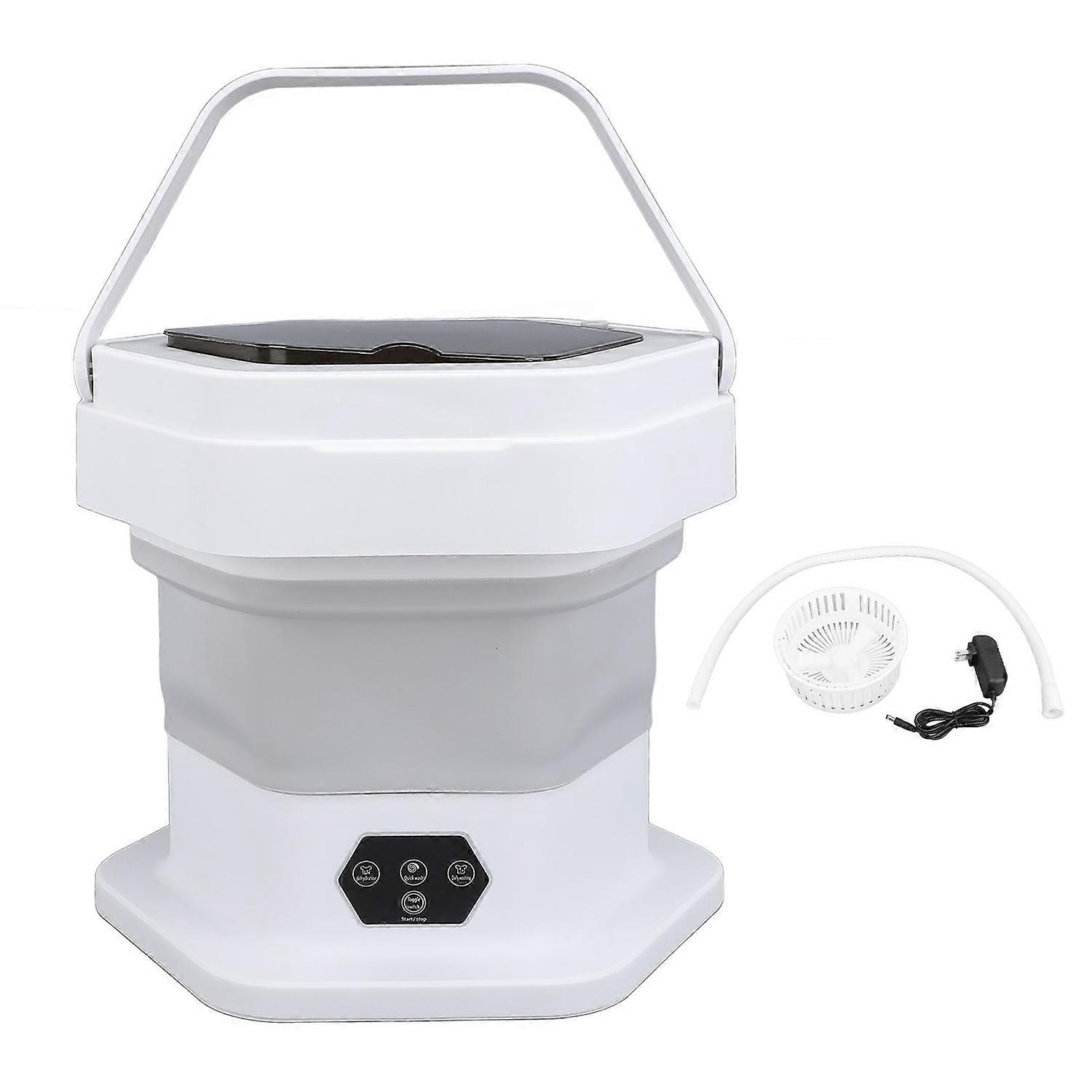 Folding Washing Machine with Drain Basket 8L Capacity Portable Mini Washer for Underwear Sock Baby C