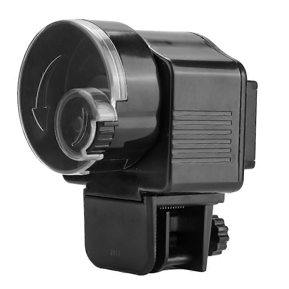 Electric Timer Feeder, Automatic Fish Feeder Works with Flakes Pellets Digital Clock Accuracy