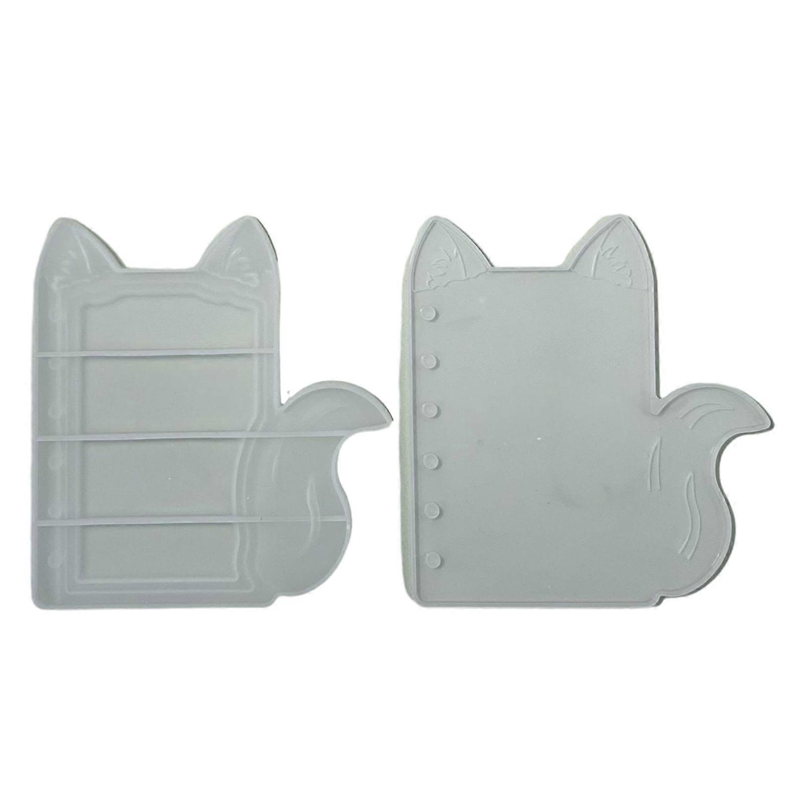 1 Set Durable Silicone Mold Cat Ear Shape Notebook Mould Unique Epoxy Resin Jewelry Making Molds for DIY Enthusiasts