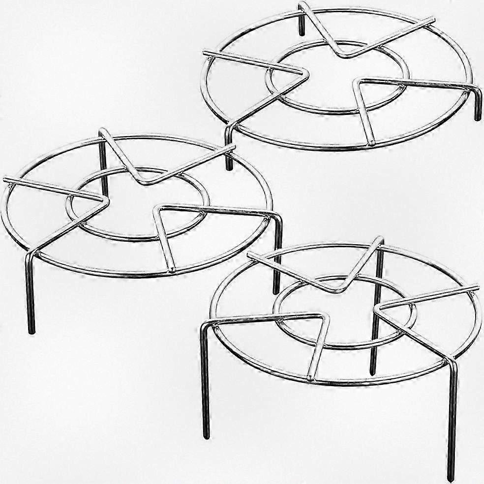 3-Piece Stainless Steel Cooking Stand Set, Multi-Size Durable Steaming Rack for Pressure Cookers