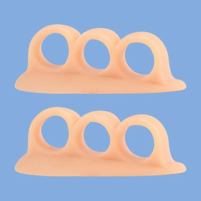 Silicone Toe Separators 2 Pairs Relieves Hammer Toe Pain Relief