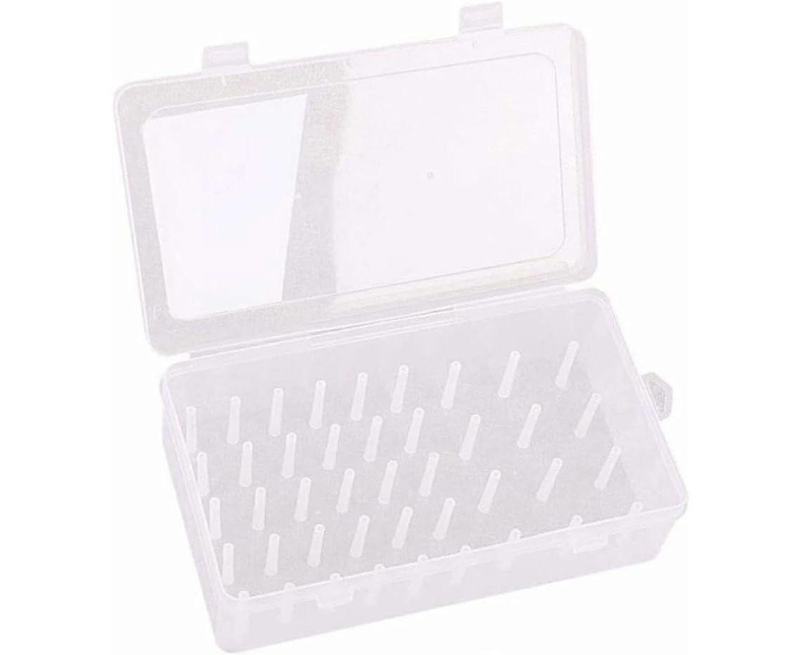 42 Bobbin Sewing Thread Storage Box - Durable Transparent Organizer for Easy Access & Efficient Thread Management