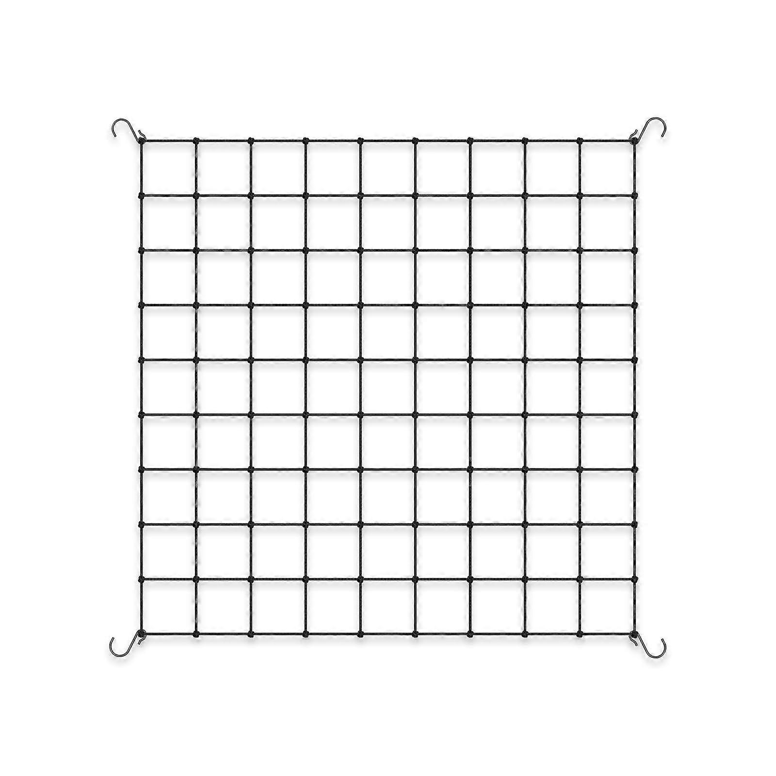 "Plant Netting 3x3 Feet Heavy Duty Elastic Hydroponic Support with Steel Hooks for Grow Tents and Gardening"
