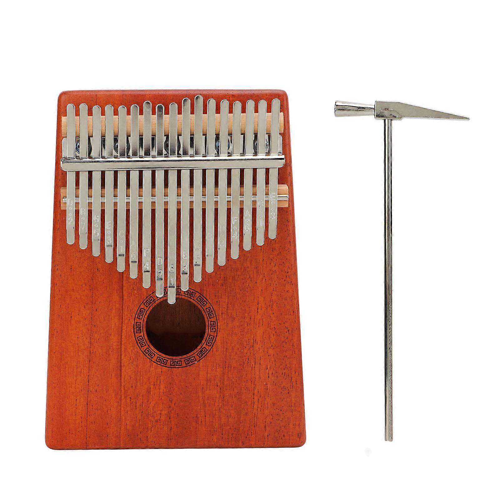 17 tons pouce piano ensemble 17 touches kalimba avec marteau d’accord mini instrument de musique à doigt