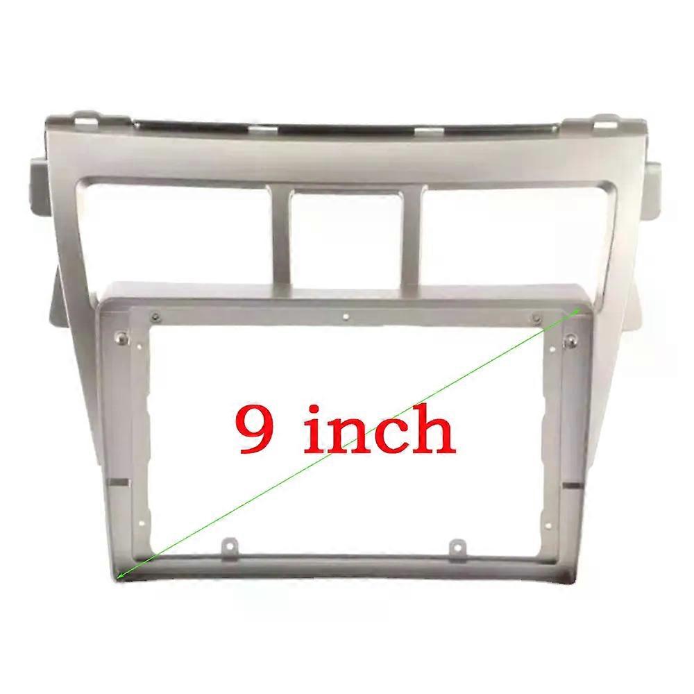 2 Din Android Head Unit Car Radio Frame Kit compatible for Toyota Yaris Vios 2006-2012 Belta Auto Stereo Dash Fascia Trim Bezel Faceplate