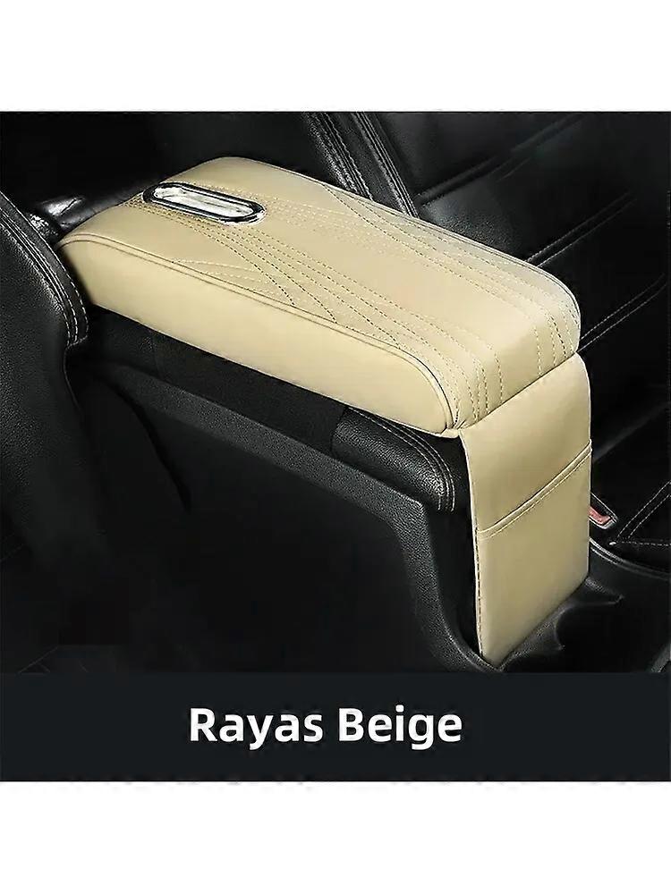 New Car Armrest Matrix with Integrated Tissue Holder, Multi-Functional Height Pad, Extended and Wide Interior