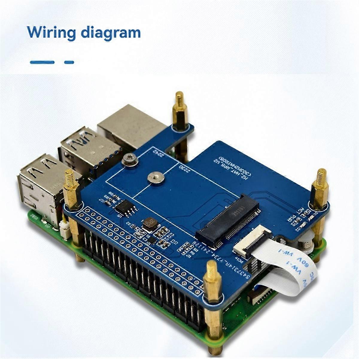 Voor Raspberry Pi 5 M.2 HAT+ uitbreidingskaart AI Kit