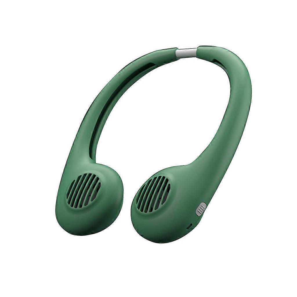 Leafless Fan USB Rechargeable Fold ° Blowing Neckband Lazy Neck Hanging Style Park Ready