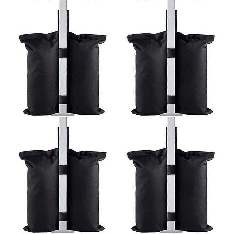 Set of 4 Gazebo Weights, 600D Industrial Gazebo Weights, PVC Inner Coating, Gazebo Sandbag for Pop-up Tent, Canopy or Parasol (Double-Tube)