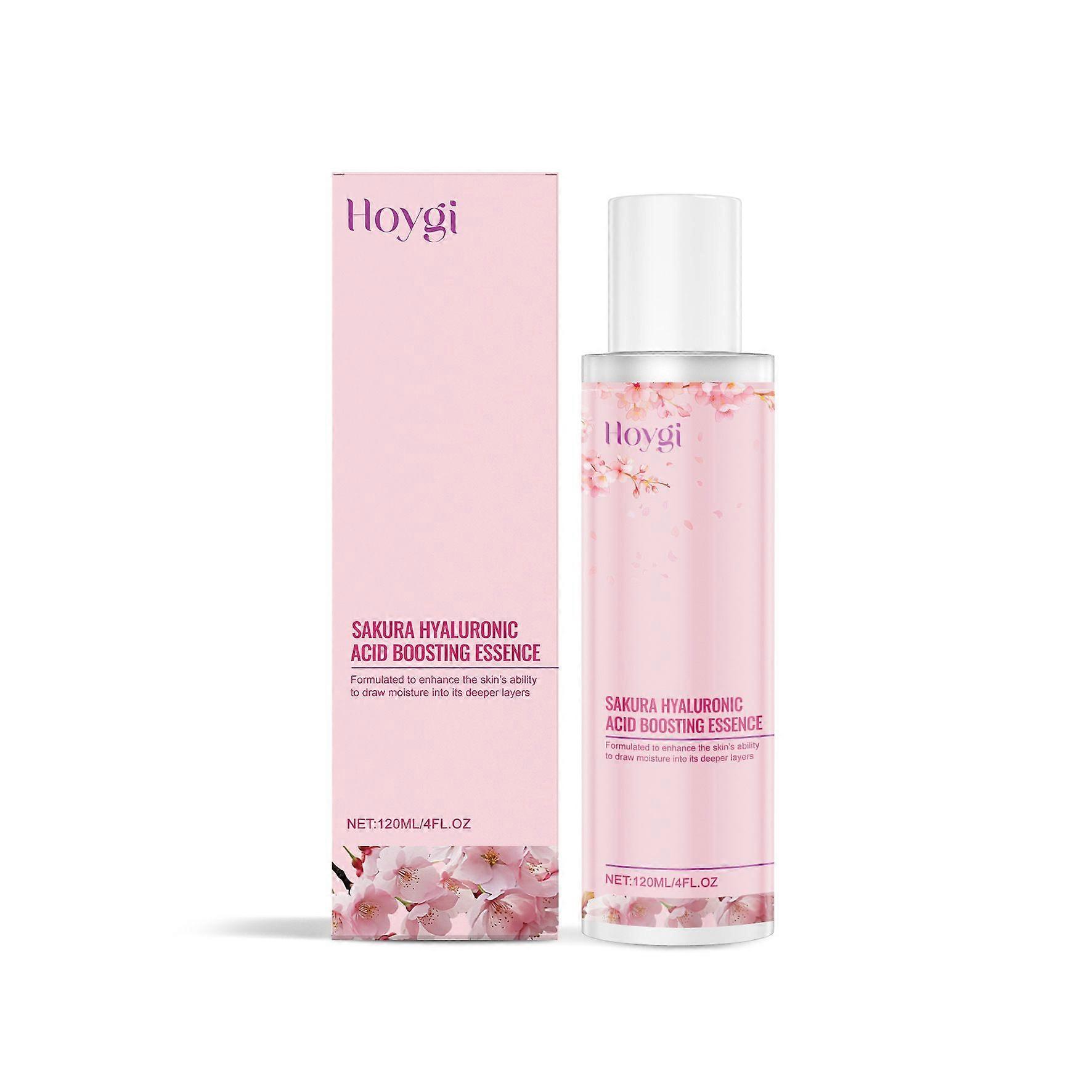 unbrand Sakura Hyaluronic Acid Boosting Essence - Ultra Hydrating Facial Moisturizer - Skincare for
