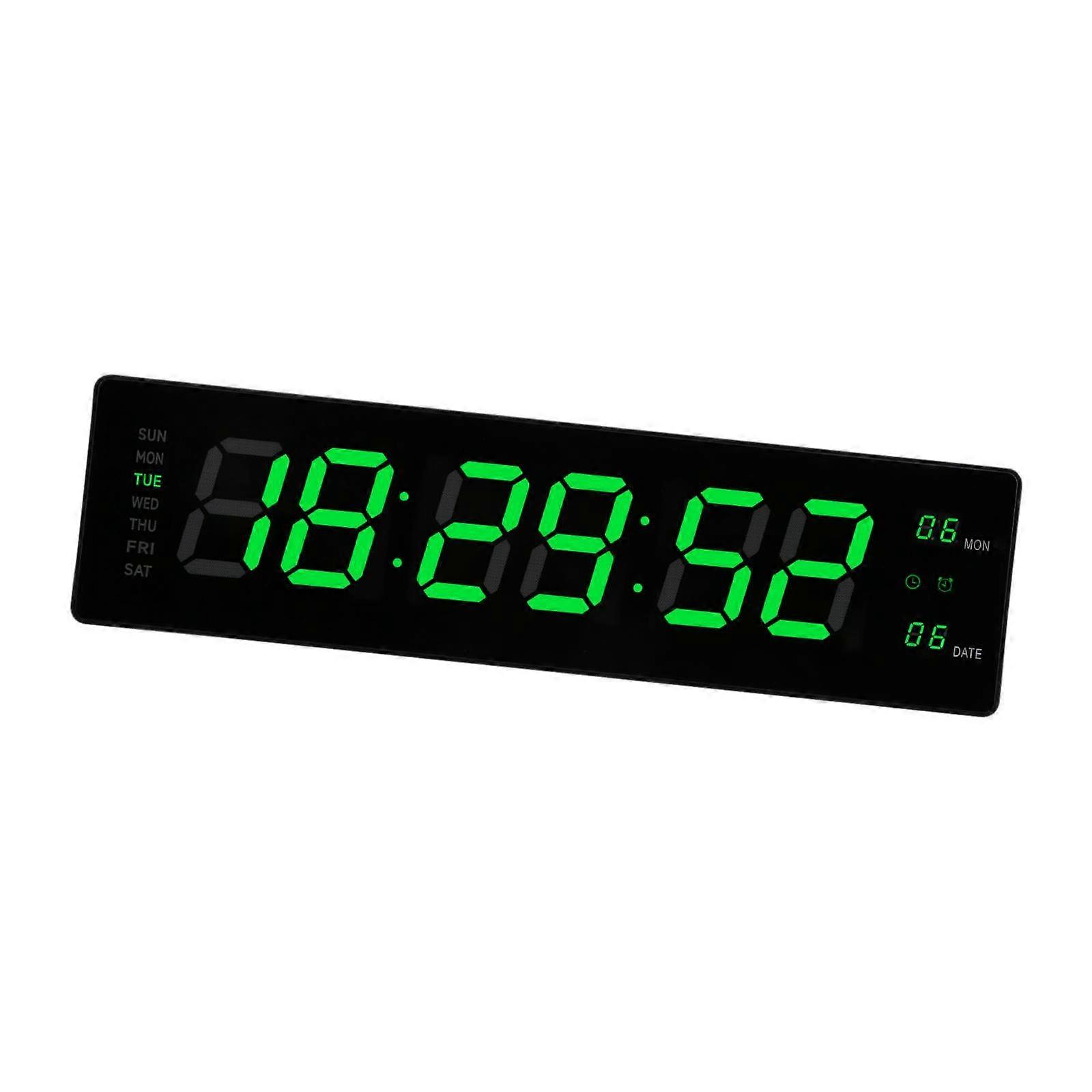 LED Digital Clock Wall Hanging Alarm Clock Classroom Electronic Clock Date