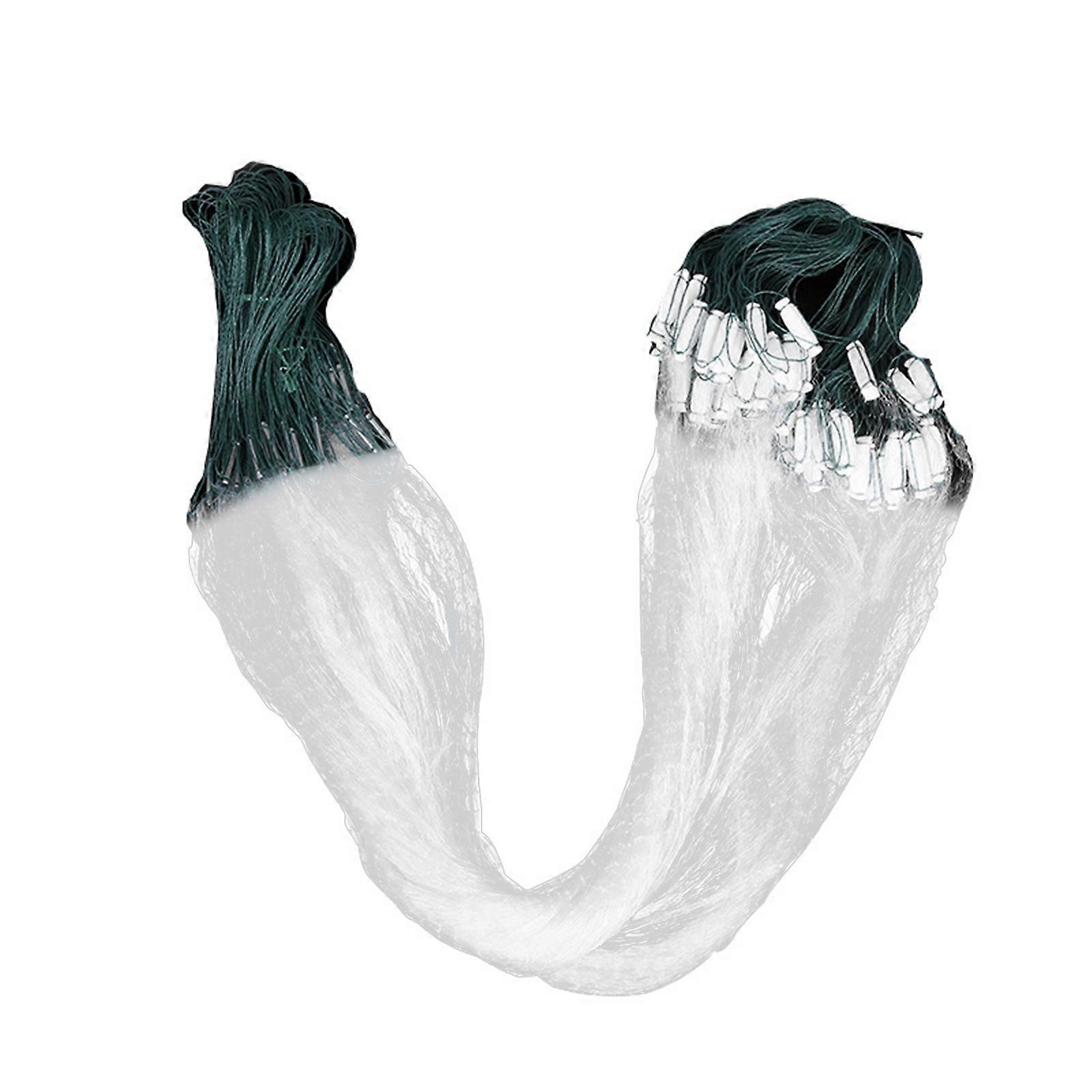 10 sztuk Wędkarstwo Casting Net Easy Throw Fly Fishing Net Przenośny Cast Klatka Rybna Sprzęt wędkarski do ręcznego odlewania Trwały pojedynczy 1 palec 48x0
