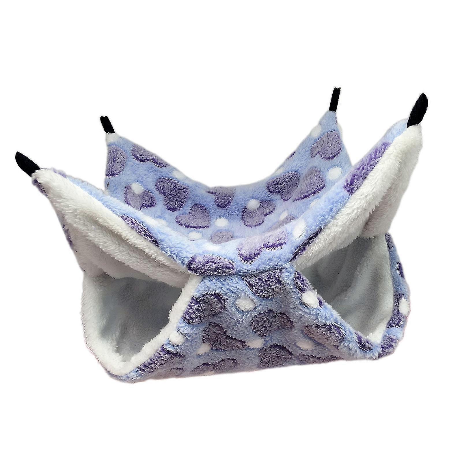 Hamster Hammock Cage Accessories Double Layer Hanging Playing Sleeping Warm Soft