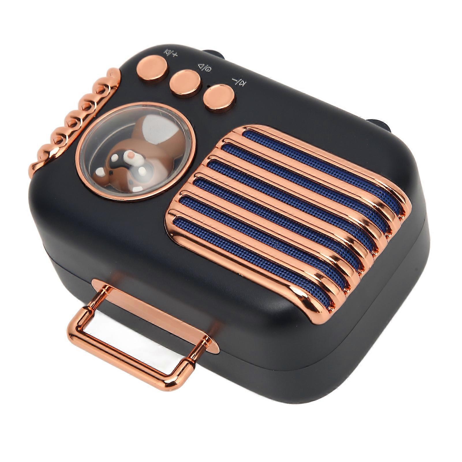 Bluetooth 5.0 Mini Speaker 5W Stereo Black with Memory Card Support