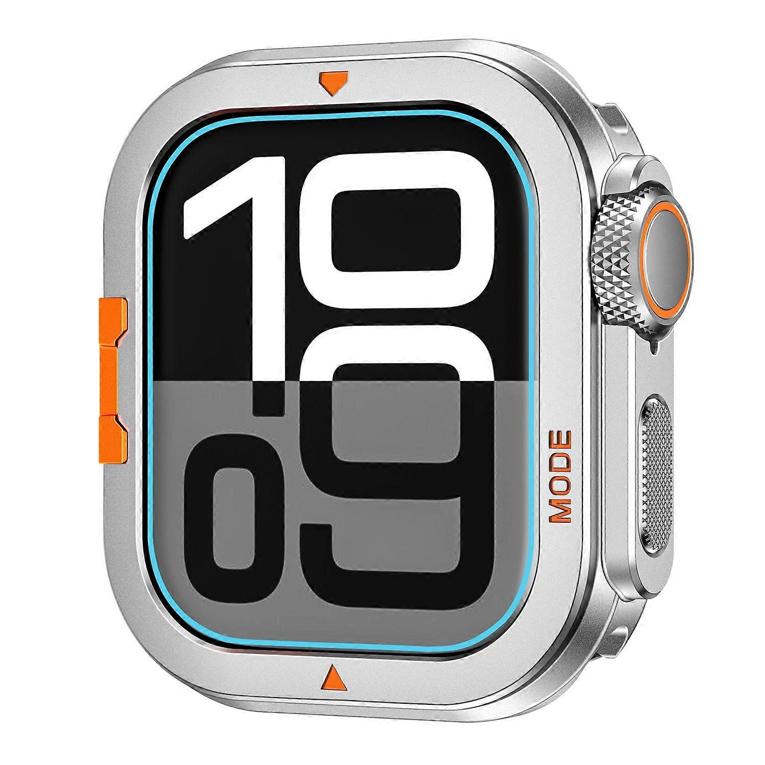 For Apple Watch Series 10 46mm Protective Case Drop Proof Metal+PC Watch Case Cover