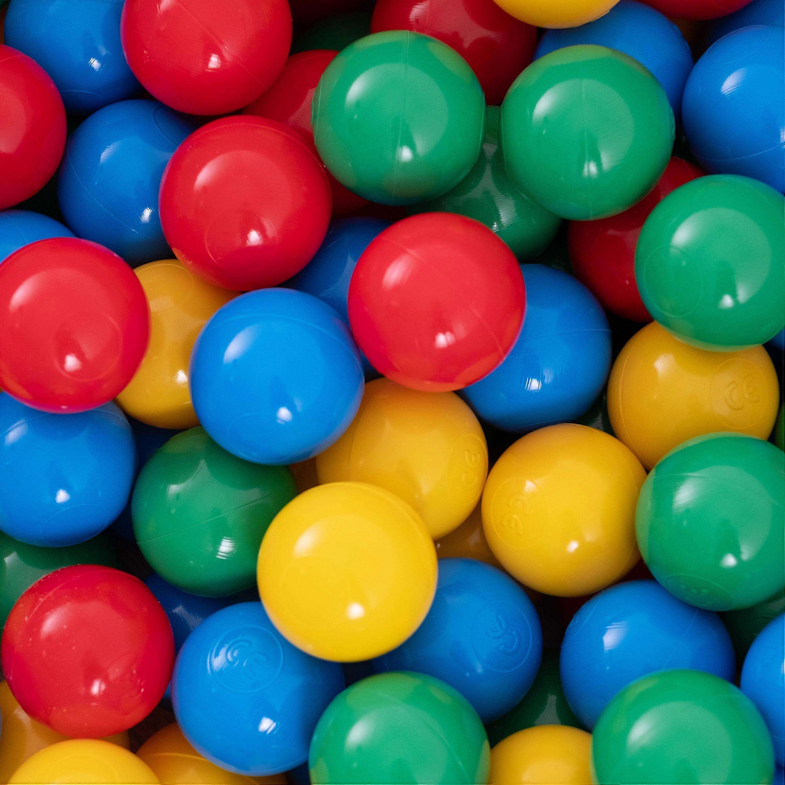 Dry pool balls 6 cm, 500 pcs, blue/green/red/yellow – MISIOO