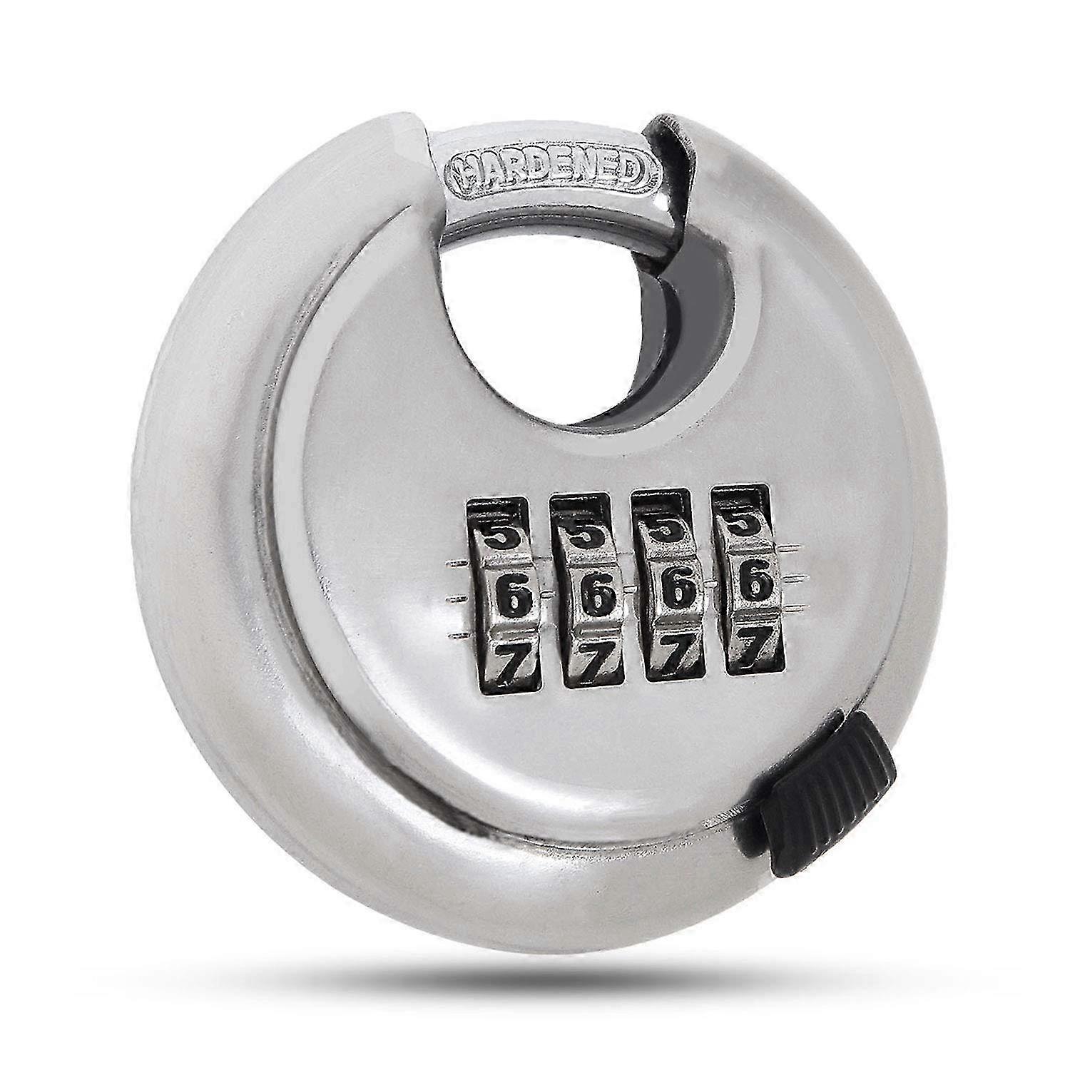 ゲート、小屋、ガレージ用のヘビーデューティ4桁耐候性南京錠 - 70mm、9.5mmスチールシャックル