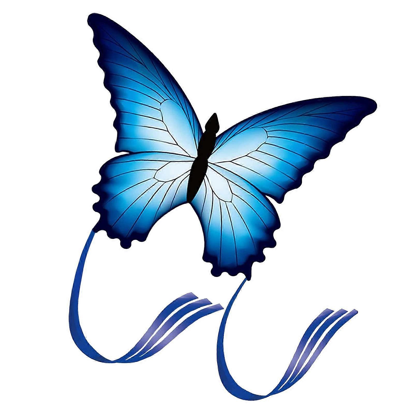 Blue butterfly kite for children and adults, exquisite fabrics and unique structure design