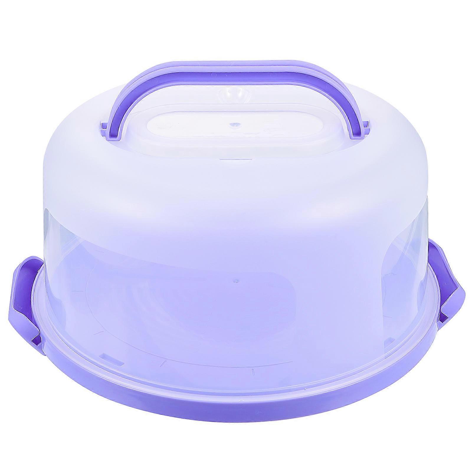 Purple Plastic Box with Transparent Lid for Secure Storage and Easy Observation 4.5 x 3.2 x 2.8 inches