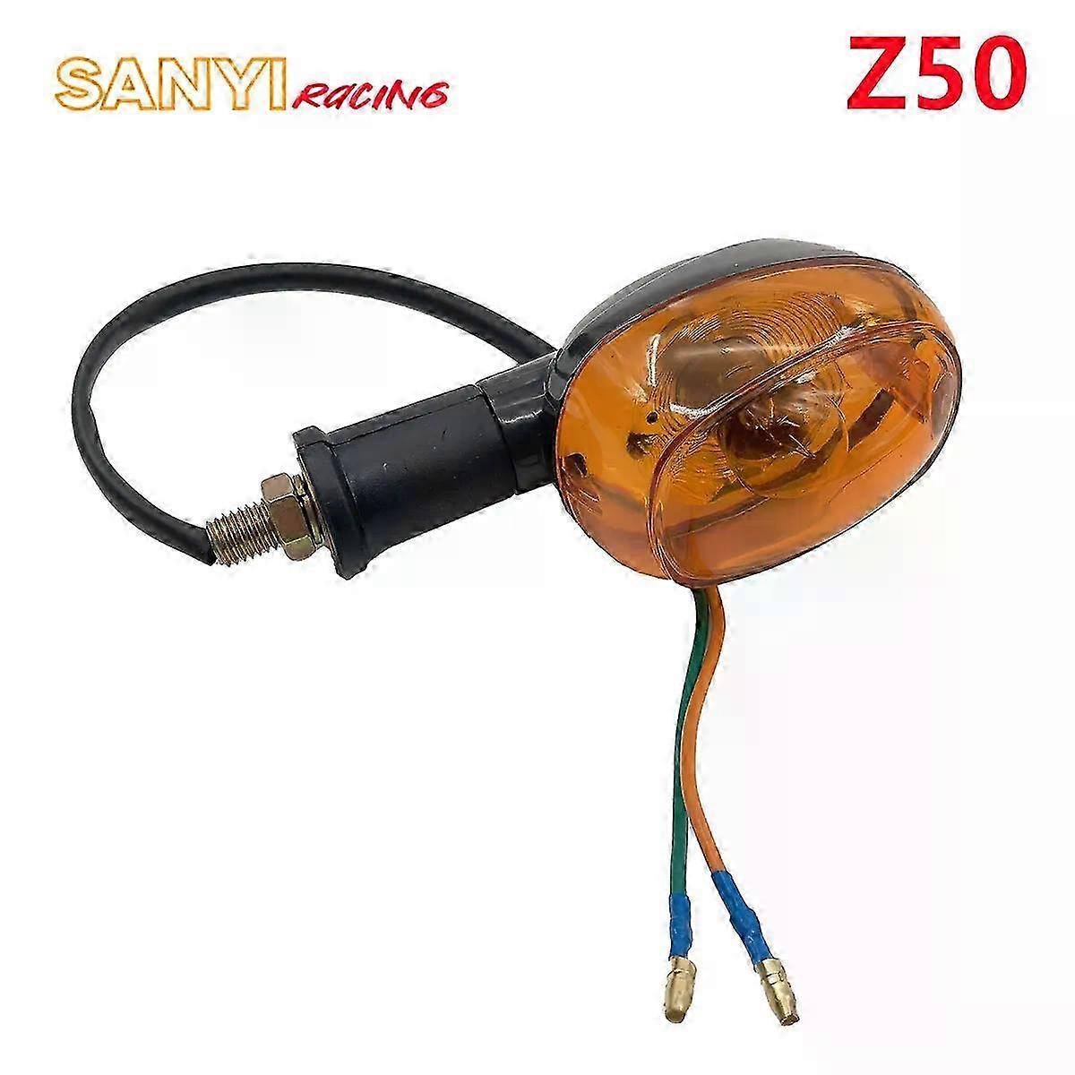 1-Piece Front and Rear Turn Signal Light with Blinker for Cafe Racer Indicator Compatible with Dax ST CT Z50 50 70 125cc Motorcycles