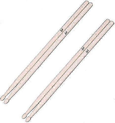 2-Pairs 5A Drum Sticks Made from Maple Wood with Wood Tips Ideal for Students and Beginners in Drumming Activities