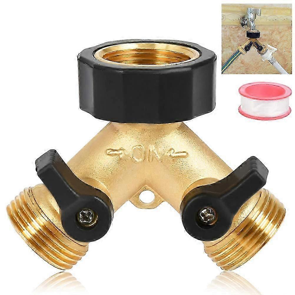 double washing machine tap 2-way Y-Distributor 3/4 Inch for Connection of 2 Appliances