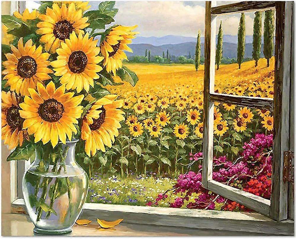 Solros Trä Pussel DIY Leksaker 1000 Bitar