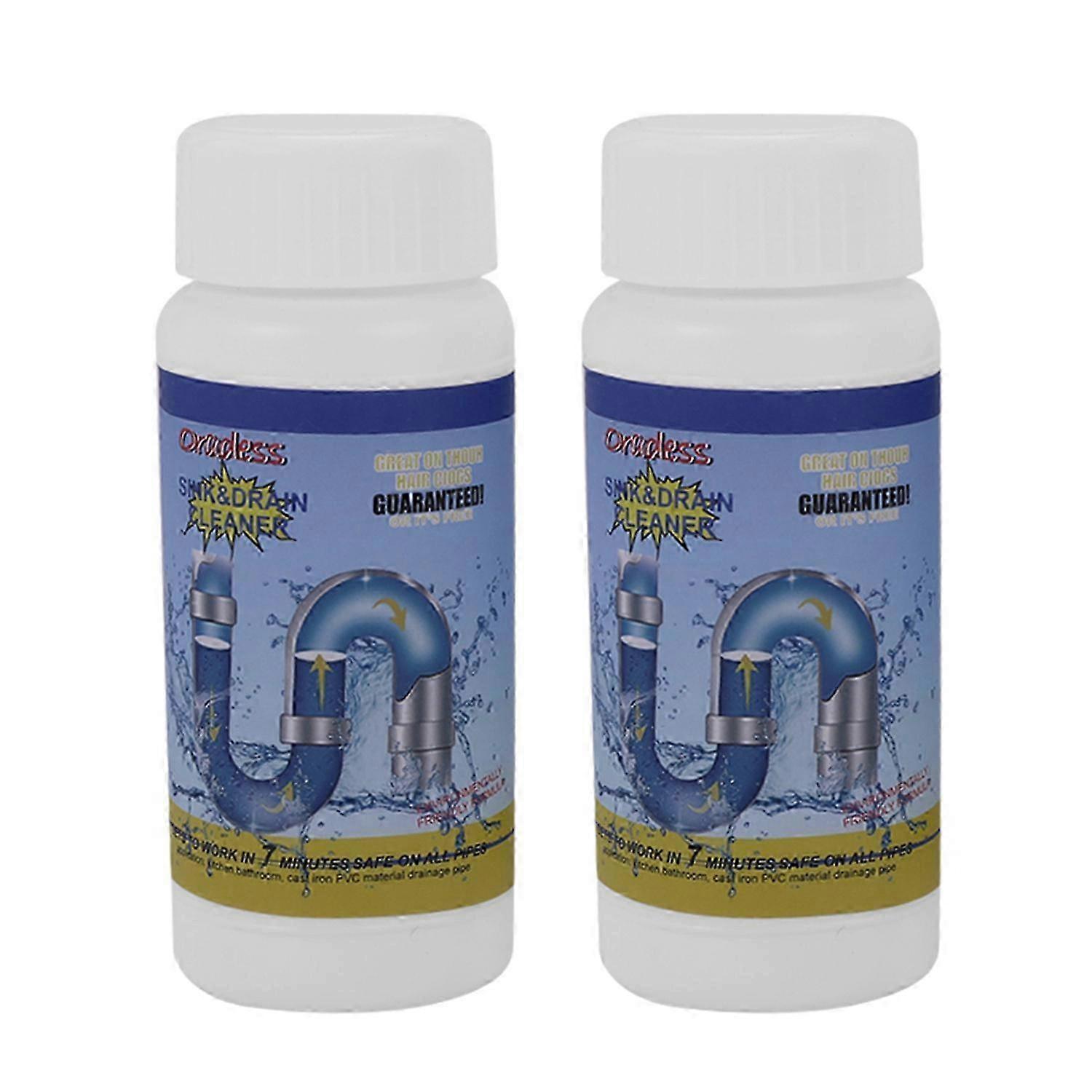 Powerful Pipe Dredging Agent & Sink Drain Cleaner 2Pc Set