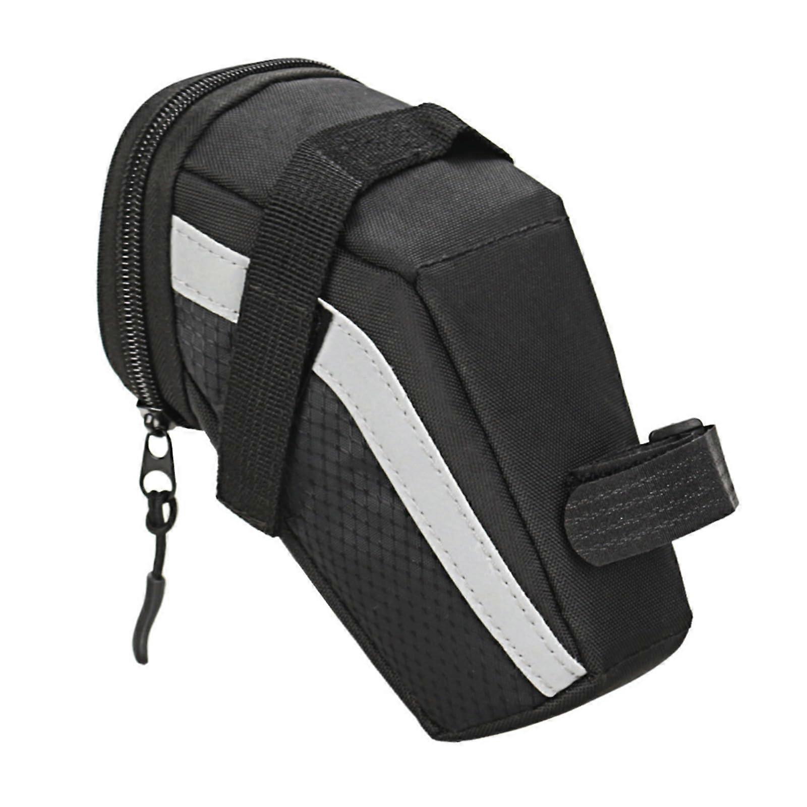 1 x 5 L Bicycle Saddle Bag Bicycle Seat Bag with Reflective Strips for Mountain Bikes Rear Mounting Quick Release Bracket Ref: 8163