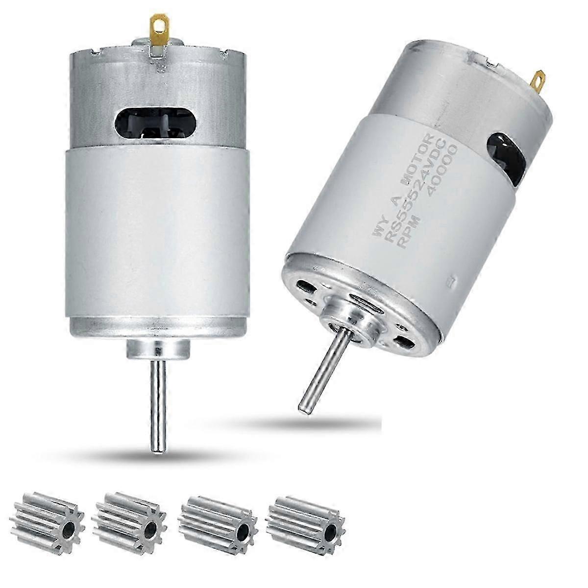 24V 40000RPM nopea sähkömoottori 2PC RS555 lapsille, jotka ajavat autoilla ja moottoripyörillä