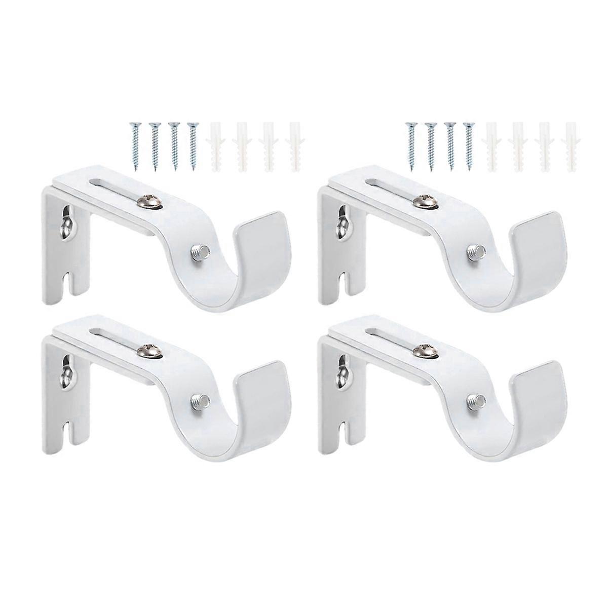 4pcs Adjustable Metal Roman Rod Brackets Curtain Accessories