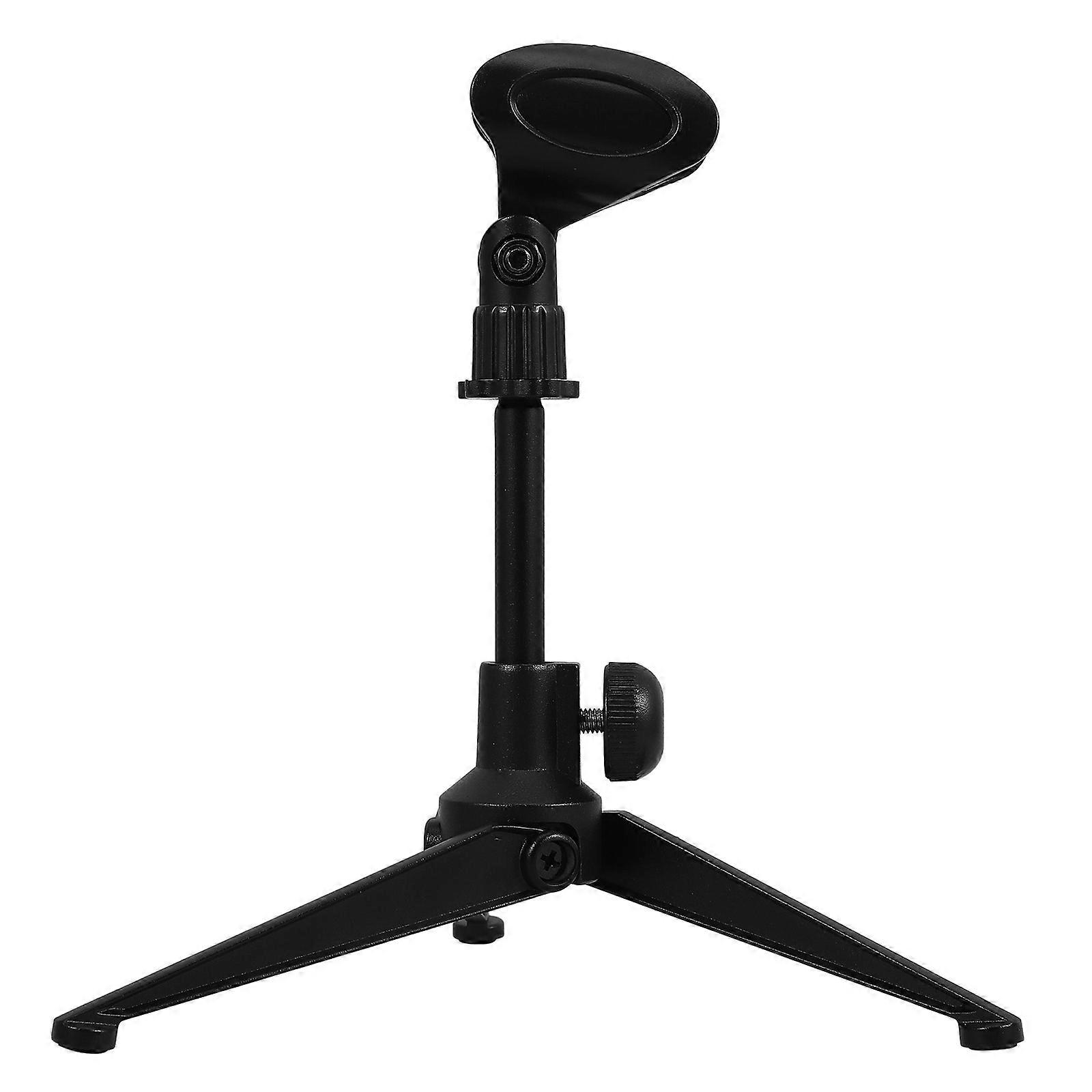 Adjustable Desktop Mic Stand with Clip, Durable Zinc Alloy Microphone Holder for Home Office, Conference, Recording, and Live Streaming