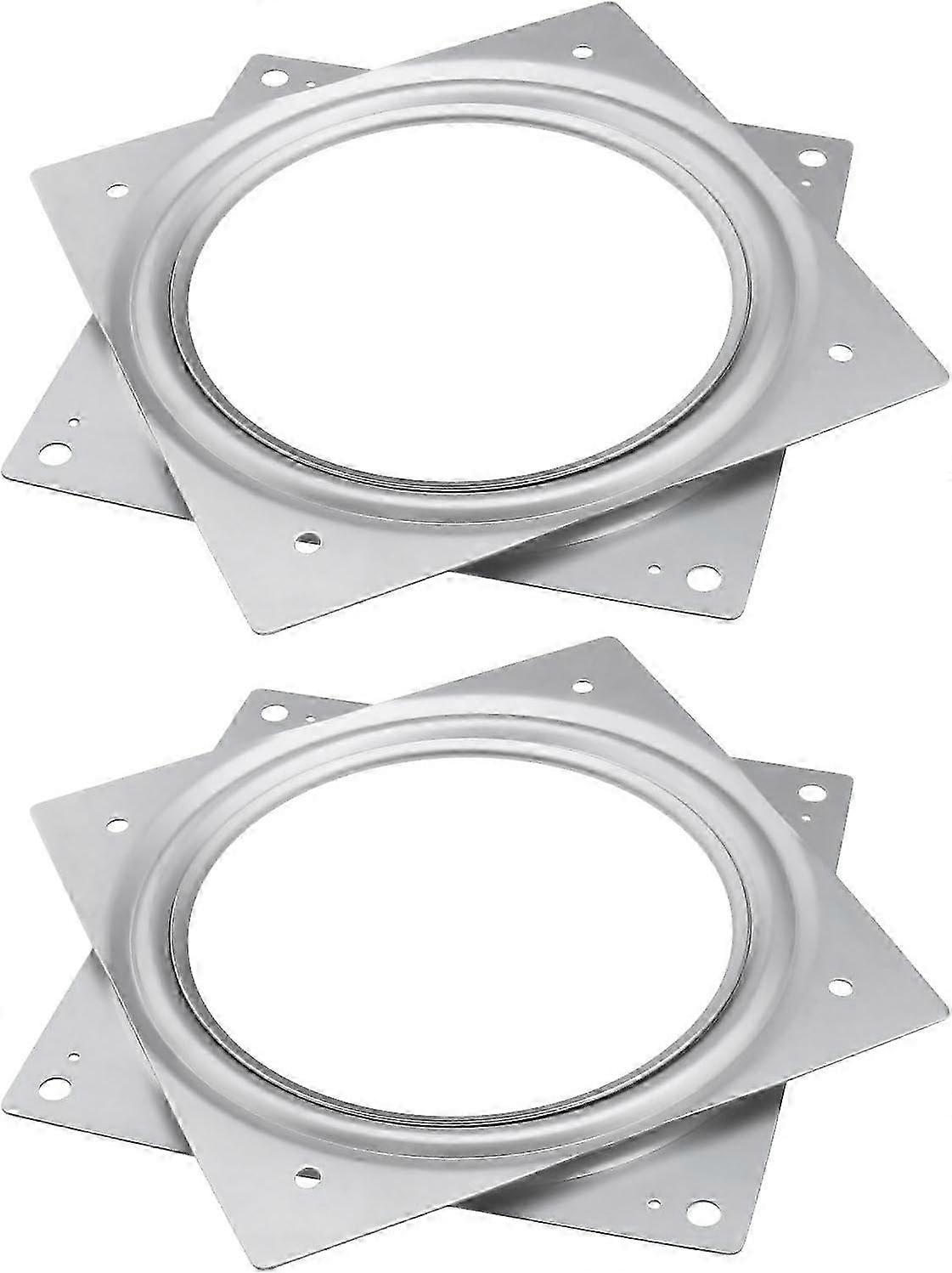 2pcs 15cm Square Rotating Platform 360° Turntable for Chairs & Display