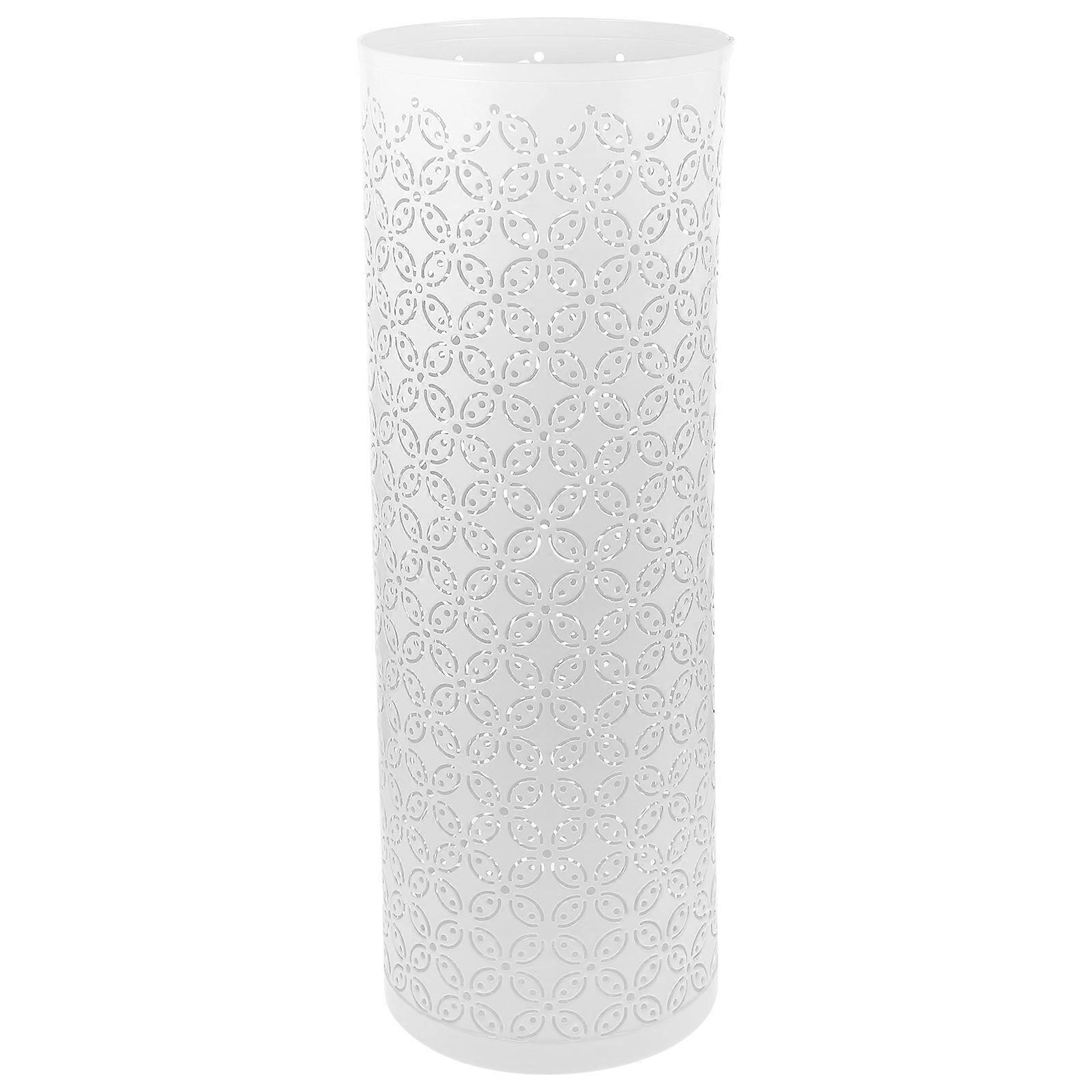 Space Saving Iron Umbrella Stand with Four Leaf Clover Design – Multifunctional Entryway Organizer for Umbrellas, Walking Sticks, and Canes