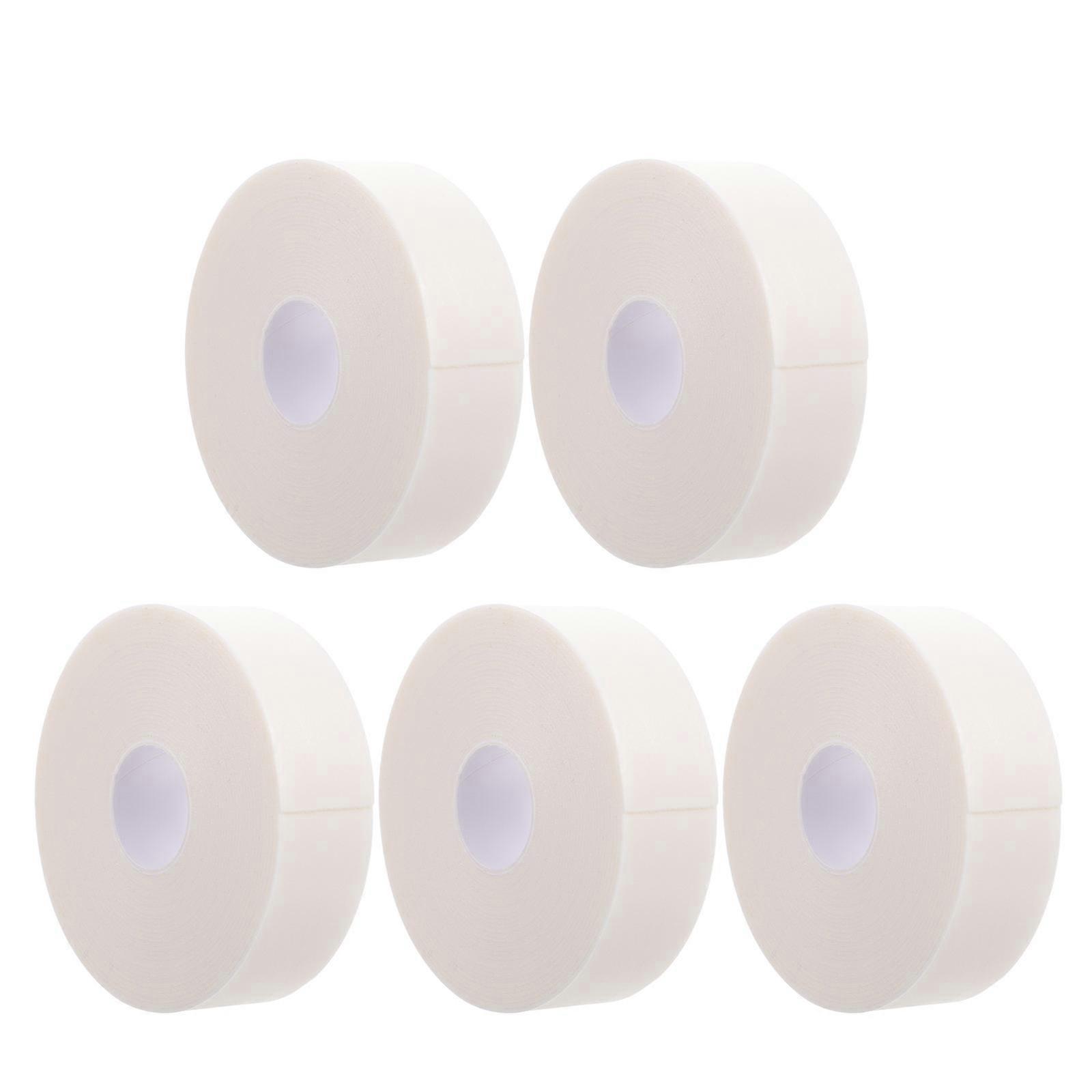 5 Rolls Breathable White Eyelash Tapes for Home Use Synthetic Material Perfect for Lash Extensions